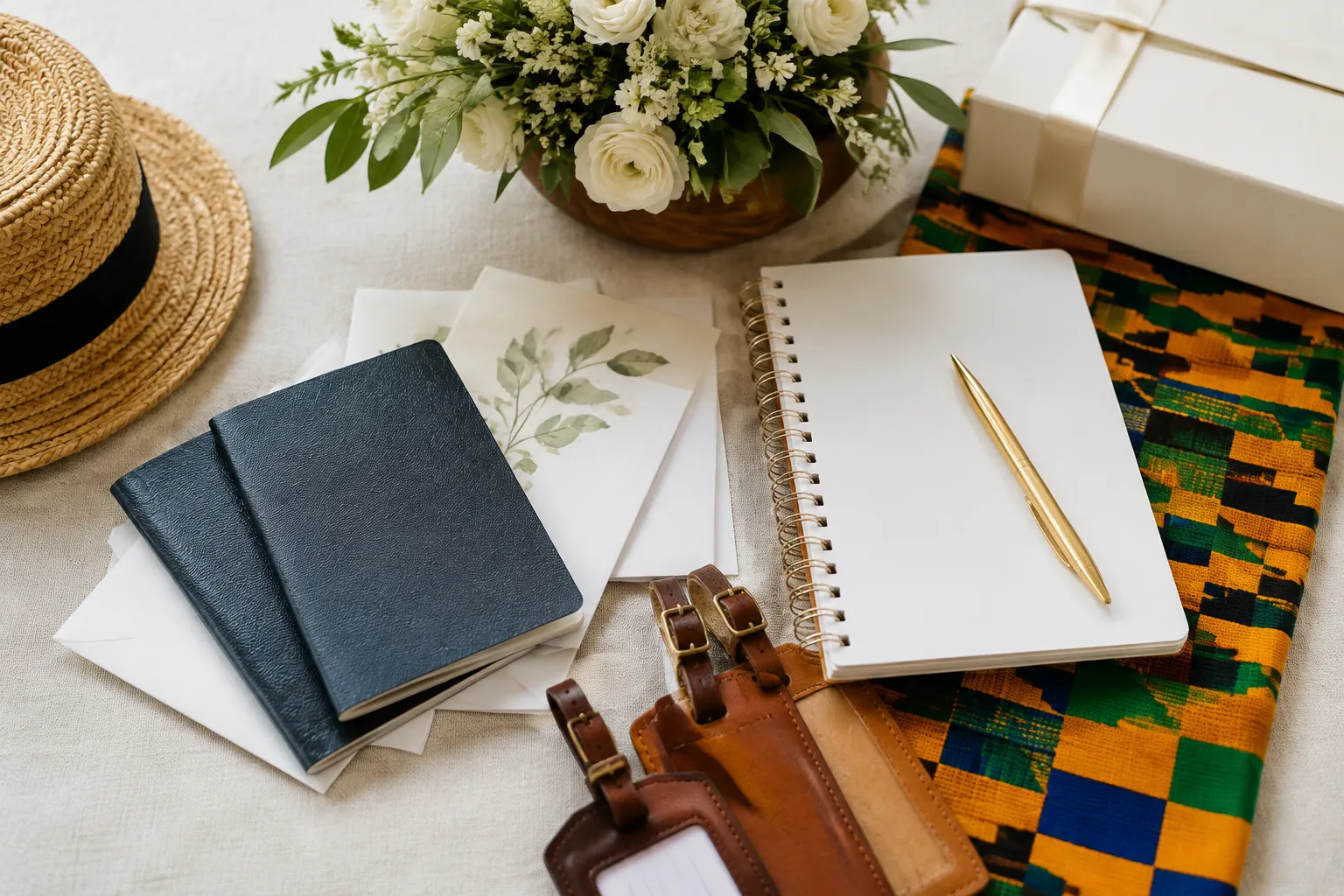Travel documents and departure planning for wedding guests visiting Ghana